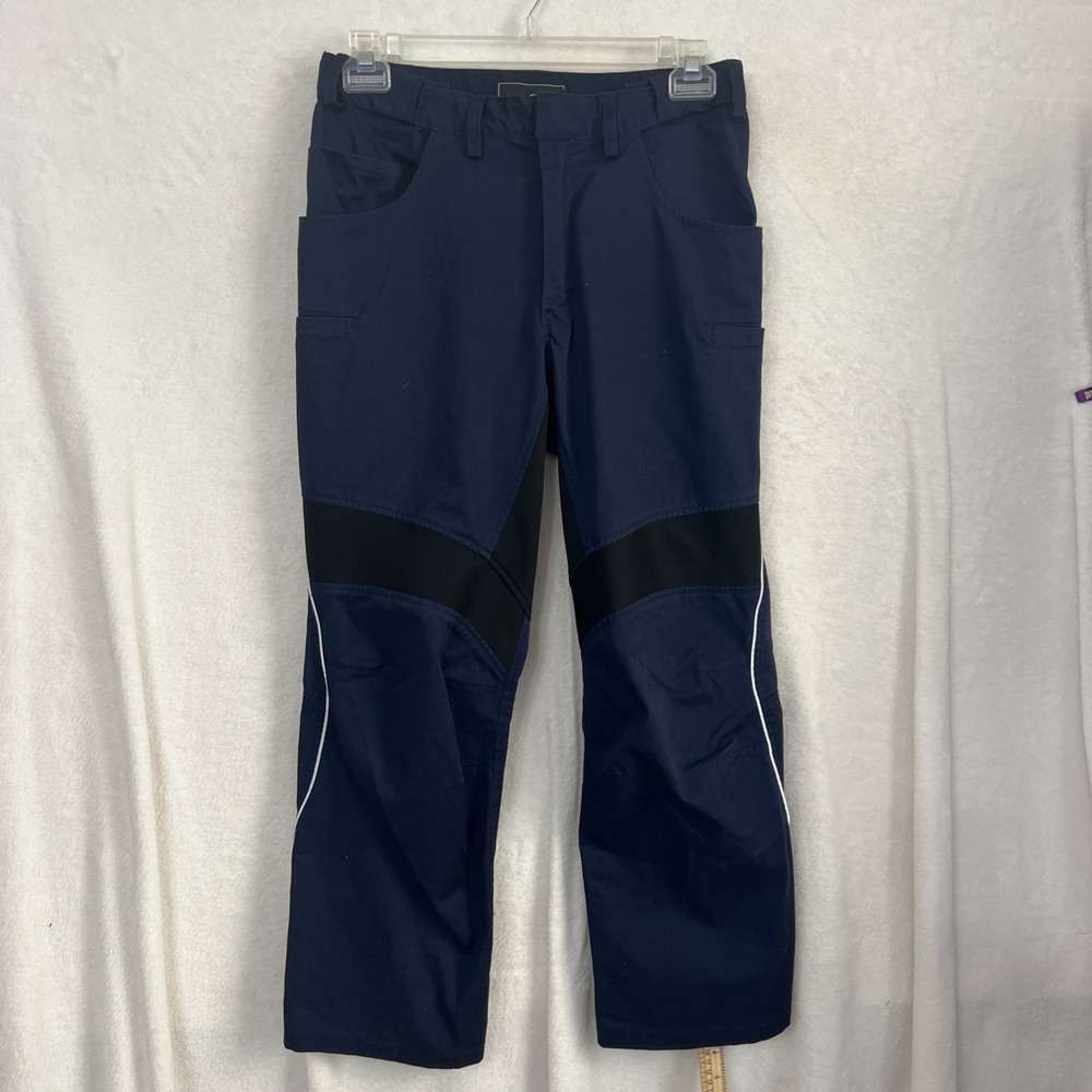 Oobe Mens Navy Black Technical Riding Workwear Rivet Pants 30/28